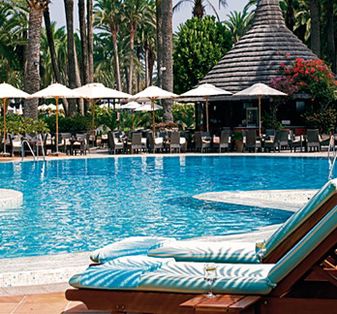 Golfreis Seaside Palm Beach Hotel Terras